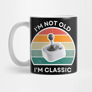 I'm not old, I'm Classic | Joystick | Retro Hardware | Vintage Sunset | '80s '90s Video Gaming Mug